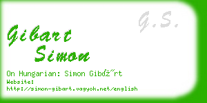 gibart simon business card